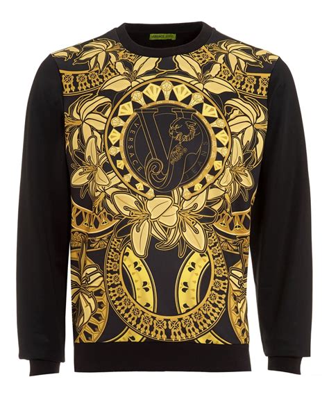 versace jeans sweatshirt gold|Versace Jeans couture outlet.